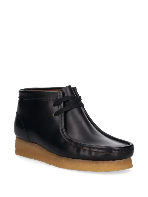Clarks Originals Wallabee Boots | Black | FARFETCH PT