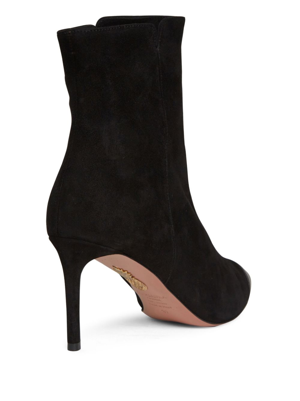 Aquazzura 75mm Milanese boots Black