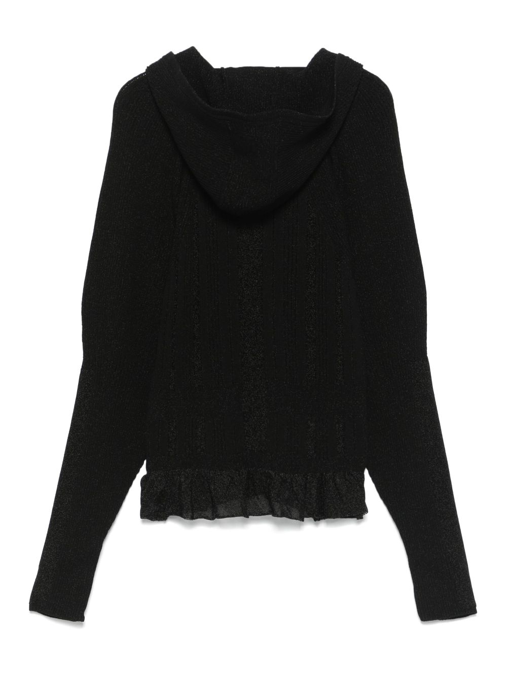 Simone Rocha plaited tinsel cardigan - Black