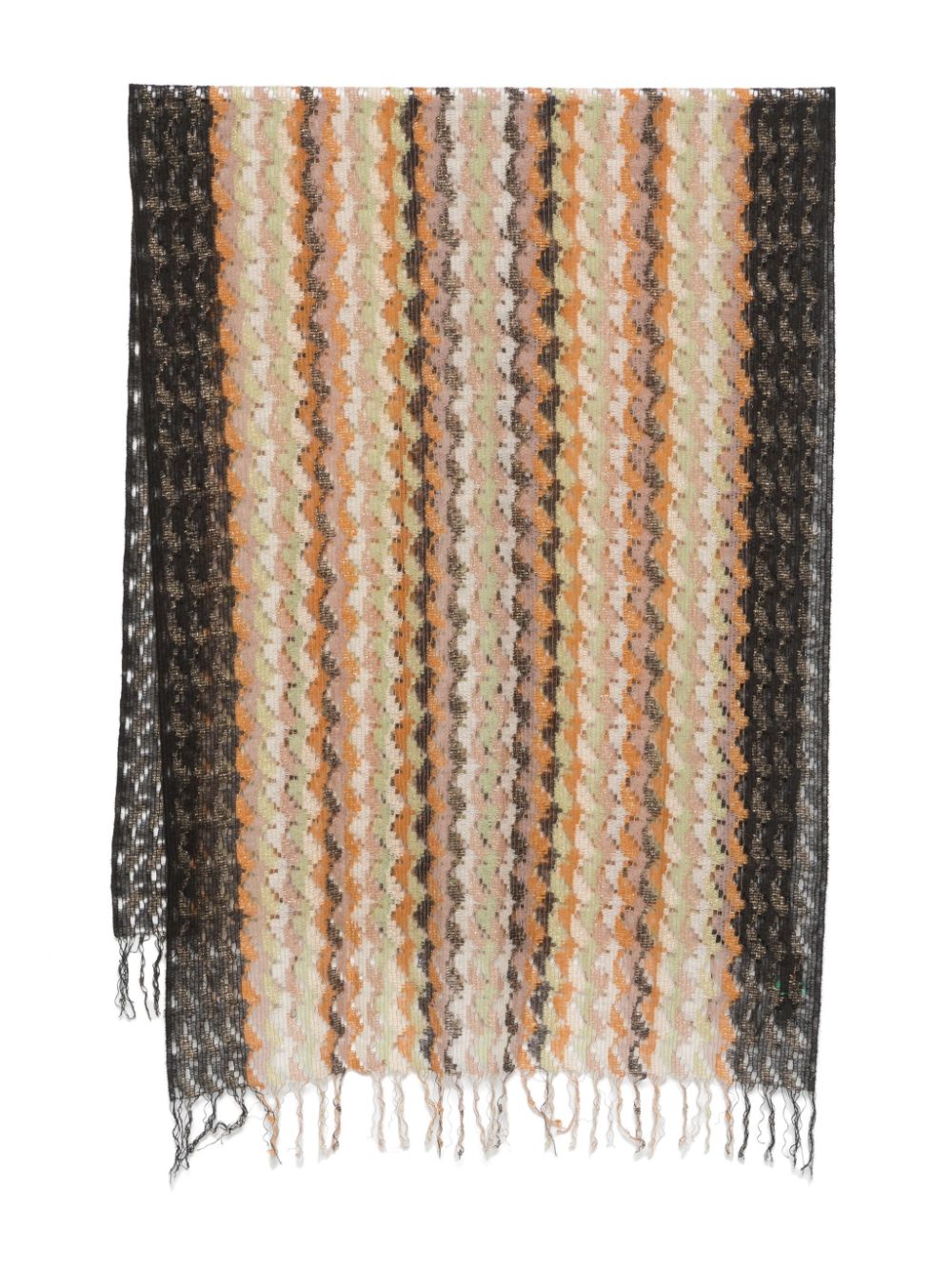 2000s chevron-knit scarf