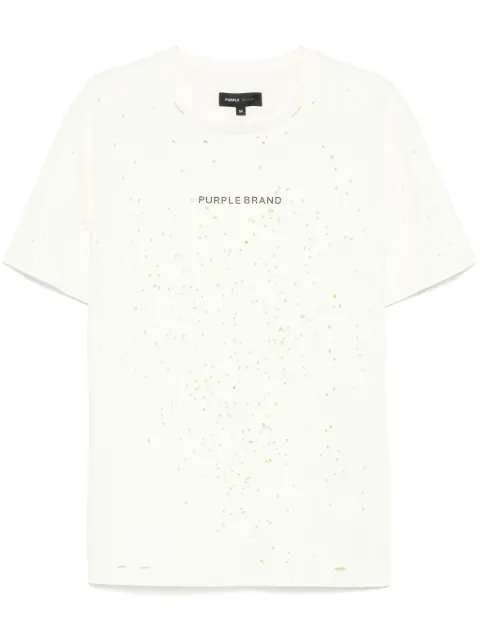 Purple Brand ripped T-shirt