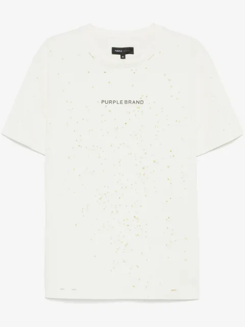 Purple Brand playera con detalles rasgados