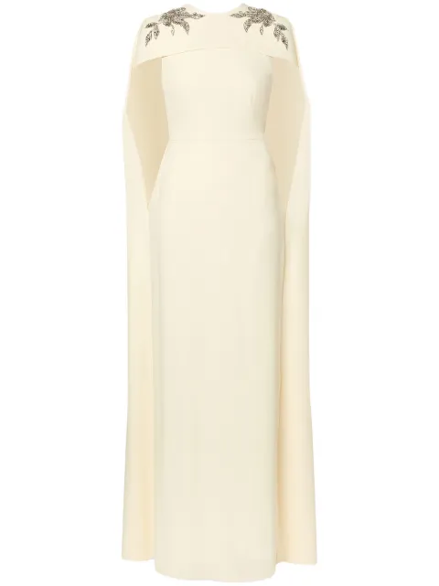 ERDEM cape-detail gown 