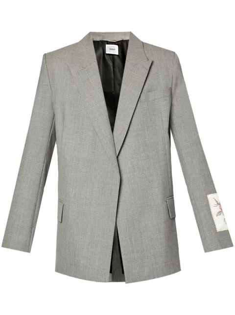 ERDEM blazer cruzado con cinturón