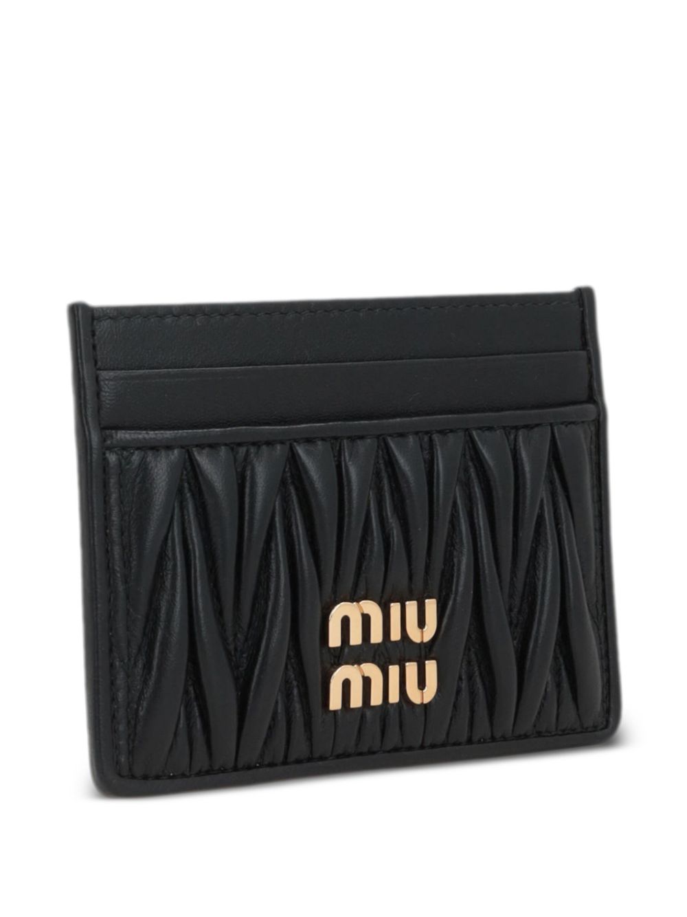 Miu Miu logo-lettering cardholder Women