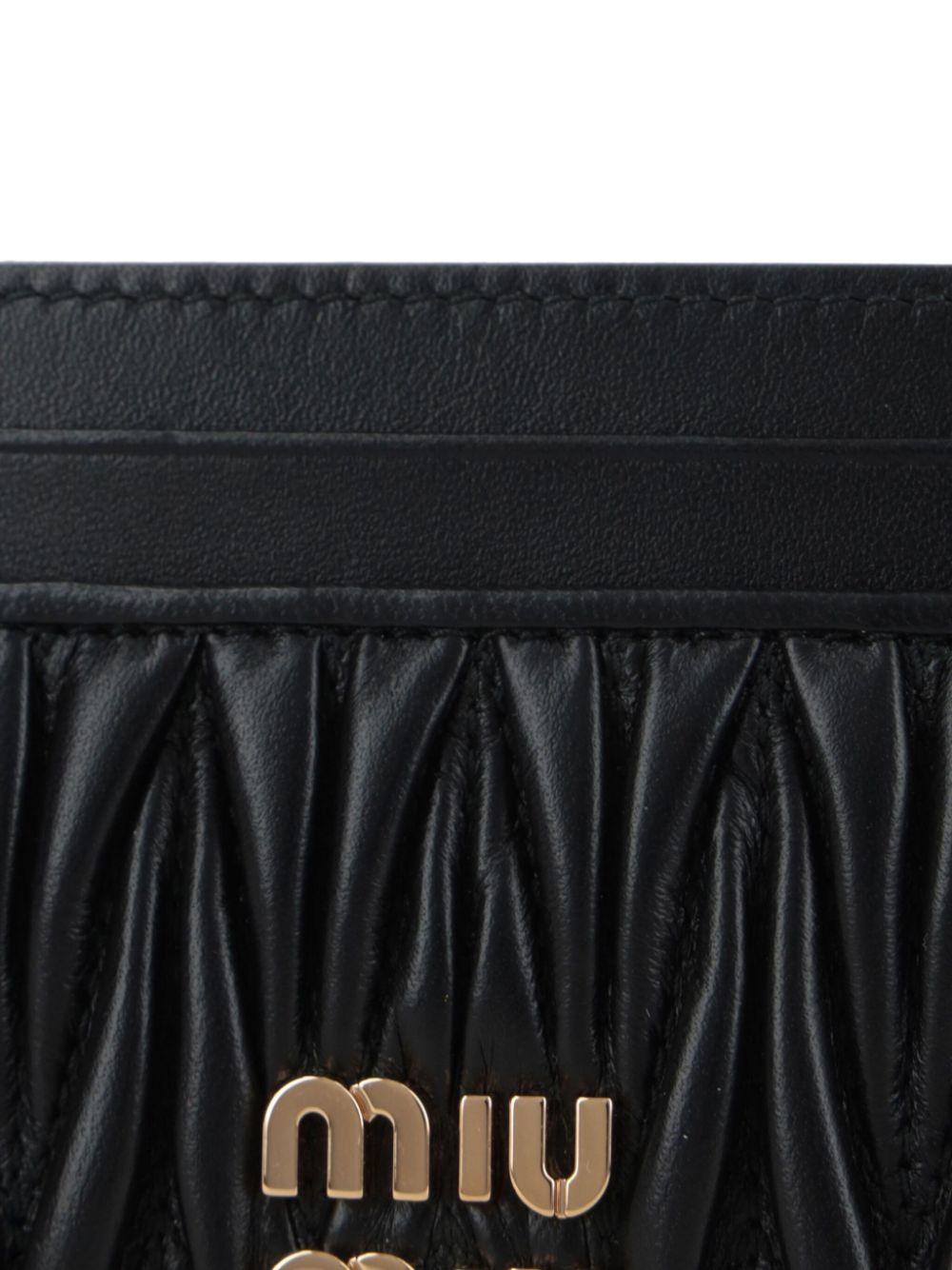 Miu Miu logo-lettering cardholder Women