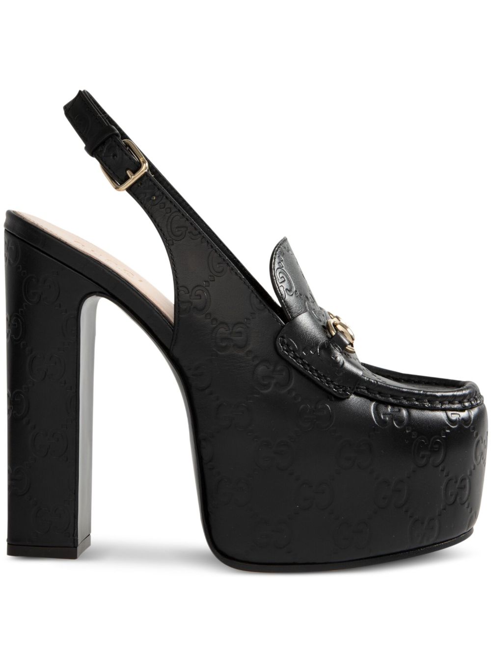 Gucci 145 mm Ottavia pumps met plateauzool Zwart