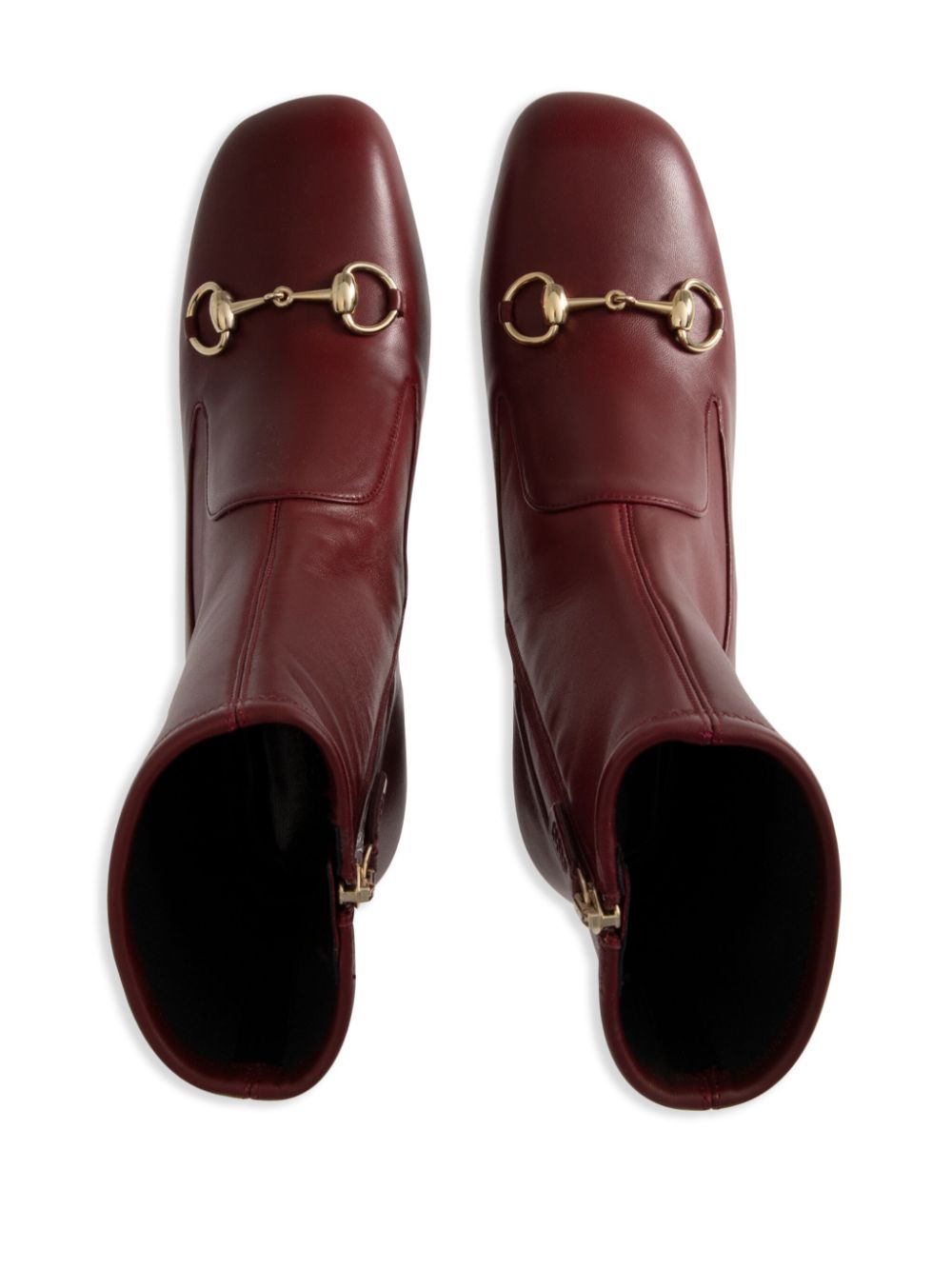 Gucci 80mm Lady Horsebit boots Red