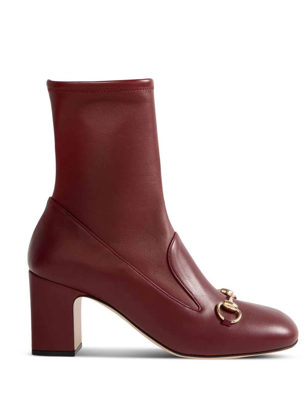 Gucci 80mm Lady Horsebit boots Red