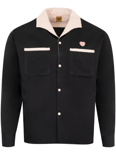 Human Made camisa con cuello abierto