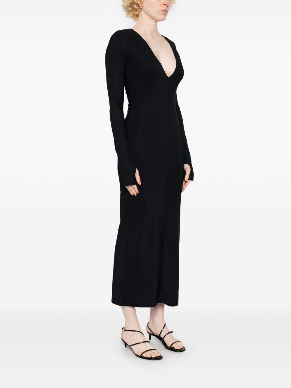 MM6 Maison Margiela V-neck maxi dress Women