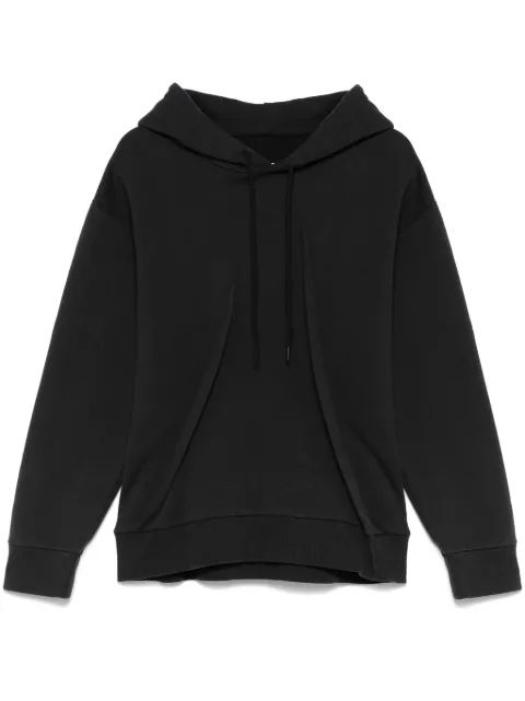 MM6 Maison Margiela hoodie con detalle plisado
