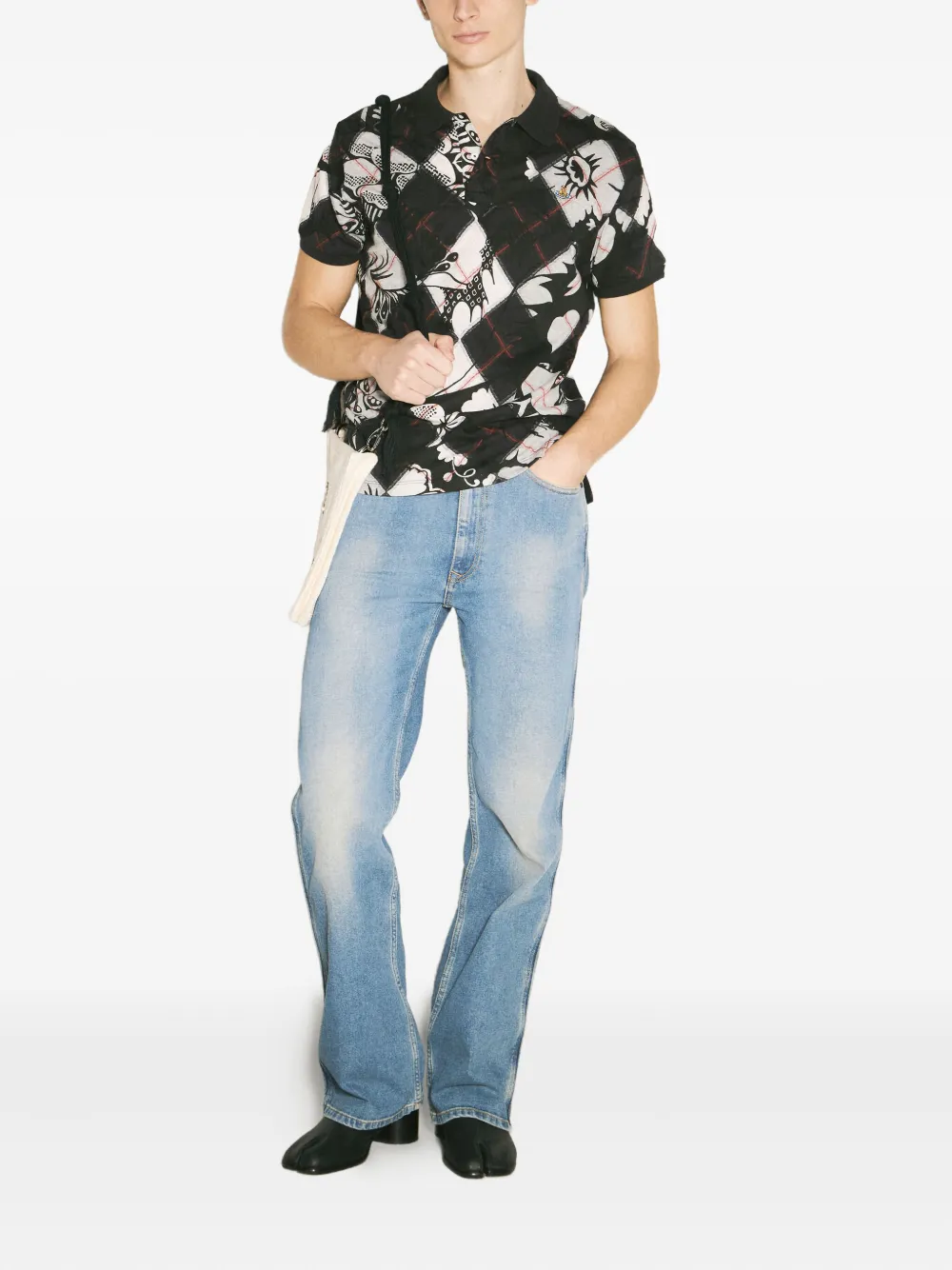 Vivienne Westwood Poloshirt met jacquard Zwart