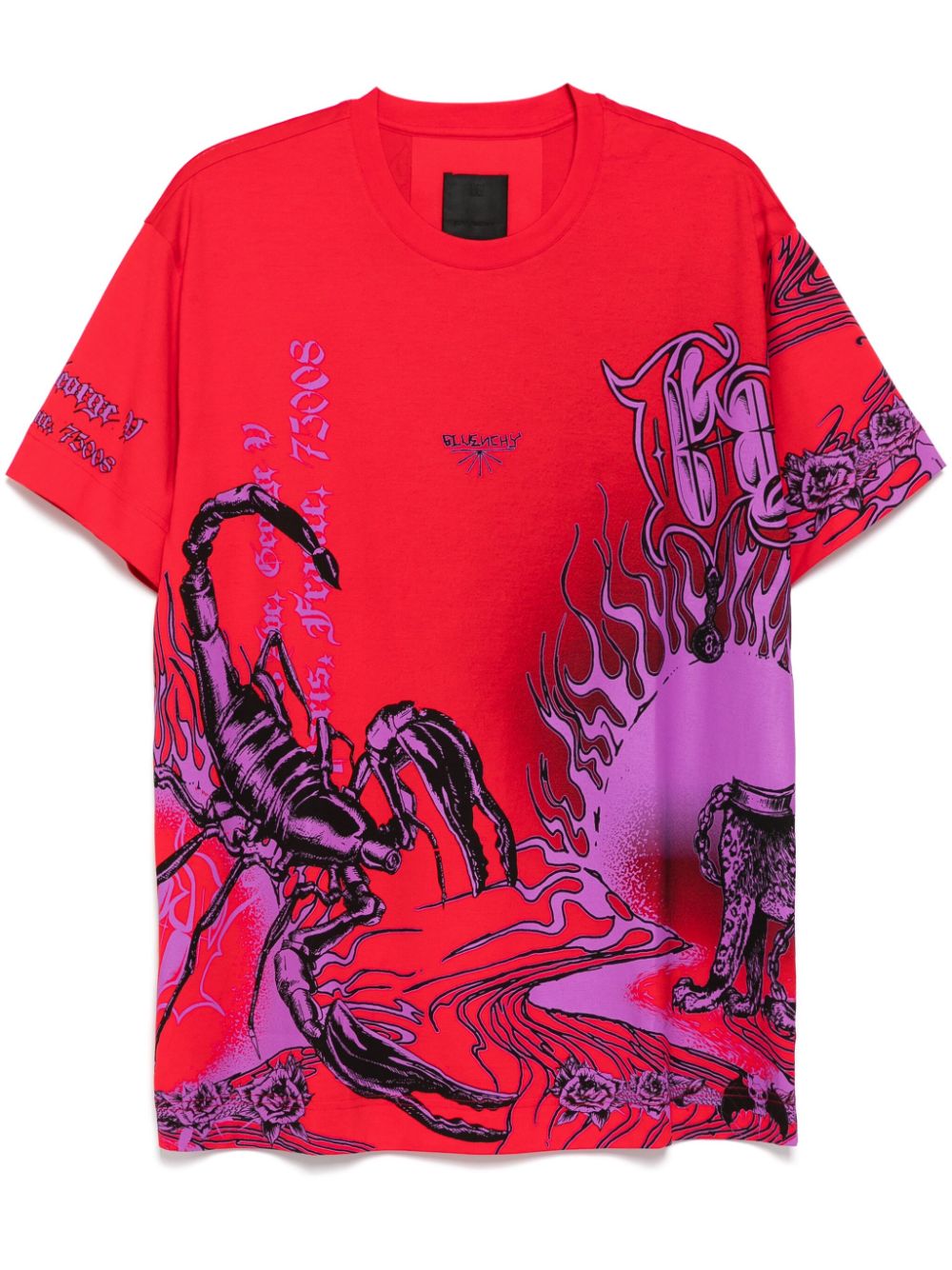 Givenchy graphic-print T-shirt - RED