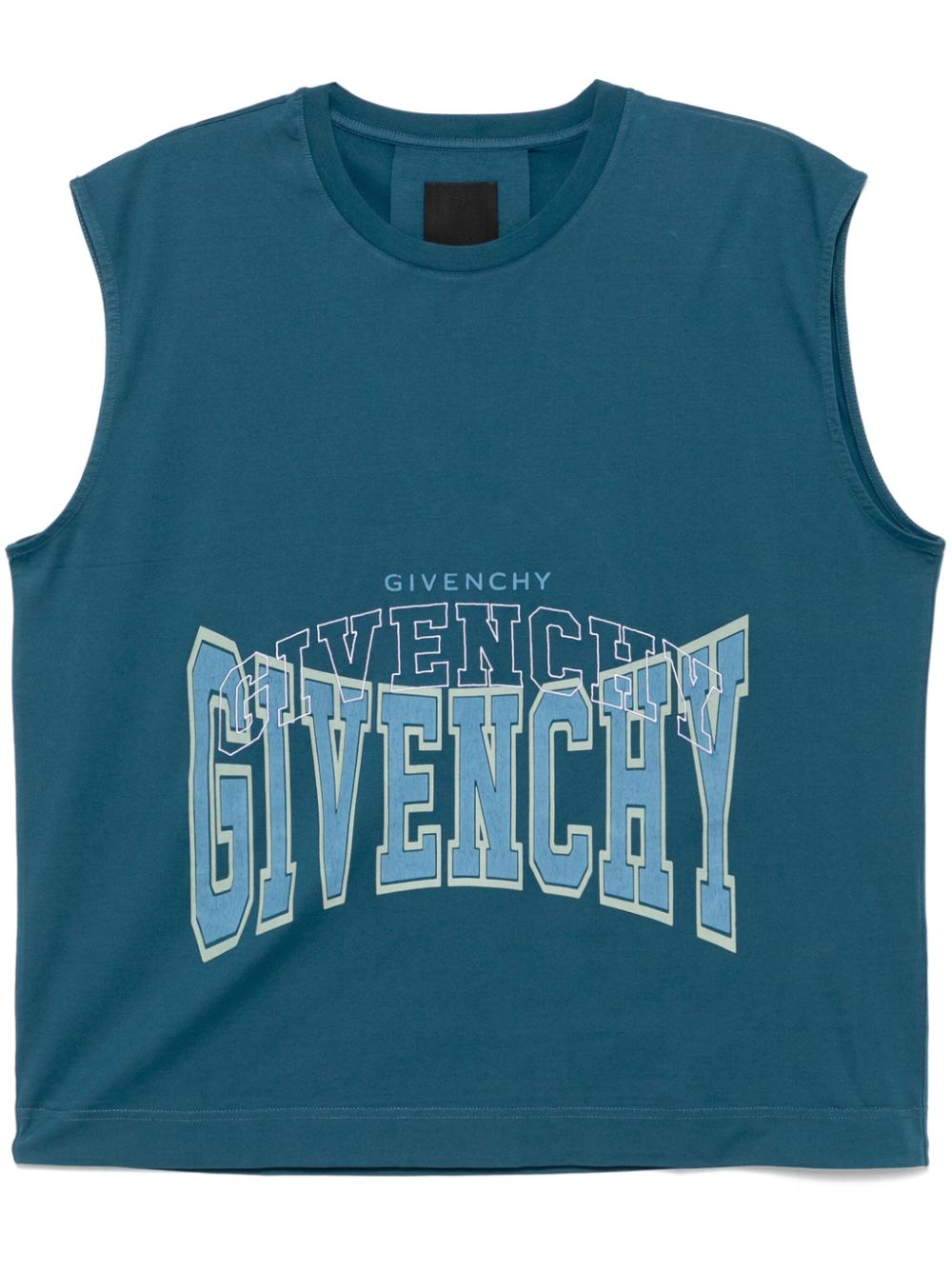 Givenchy logo print vest - Blue