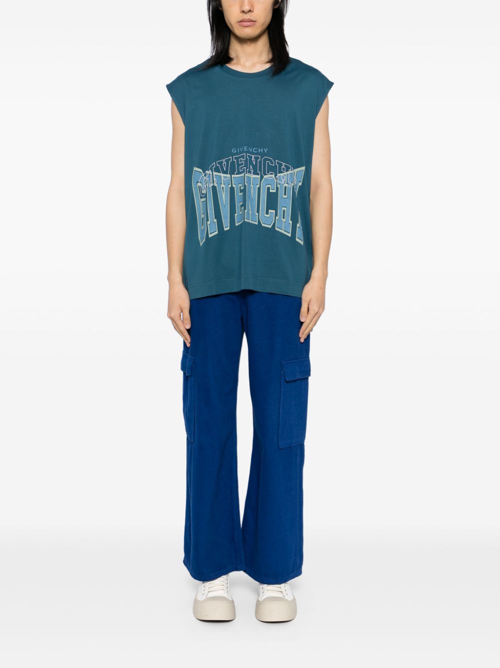 Givenchy Hemd met logoprint - Blauw