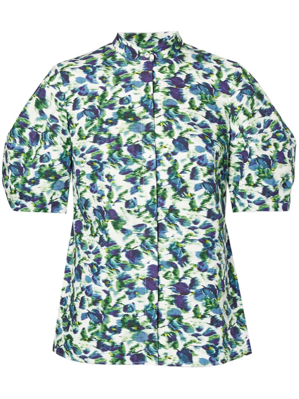 ERDEM Blouse van katoen en popeline Groen