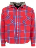SAINT MXXXXXX checked shirt jacket - Red