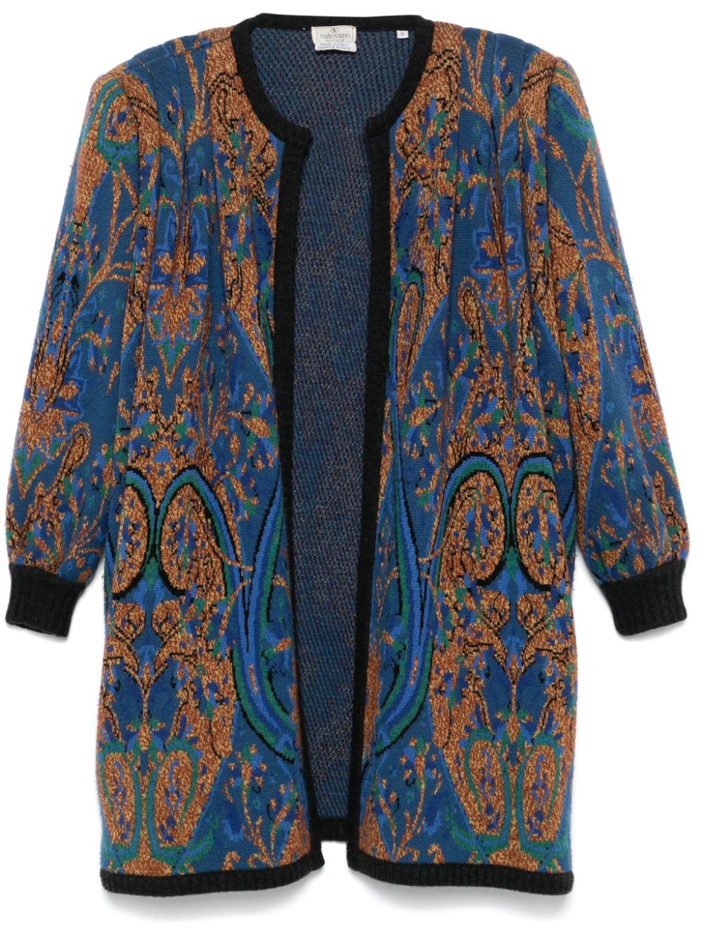 Valentino Garavani Pre-Owned 1980s wool coat - Blue