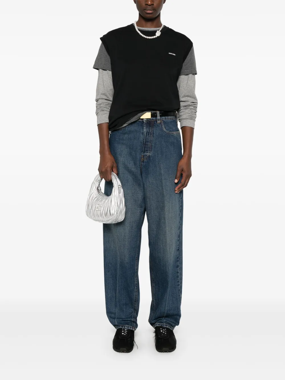 miumiu Miu Miu Jeans met toelopende pijpen - Blauw
