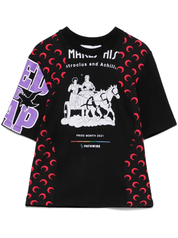 Tシャツ・カットソー MARINE SERRE REGENERATED GRAPHIC MOON T-SHIRT 27171964_57391318_600.jpg