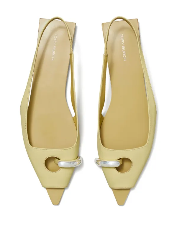Tory Burch Pierced スリングバック サンダル Tory Burch Pierced スリングバック サンダル | ブラック