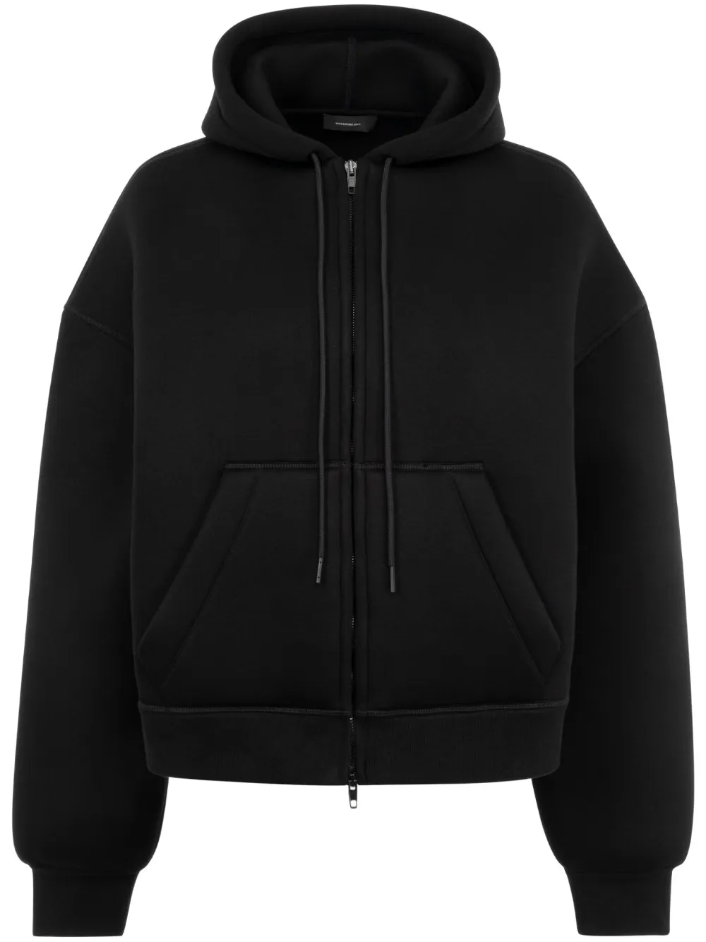 WARDROBE.NYC Bonded zip-up hoodie – Black