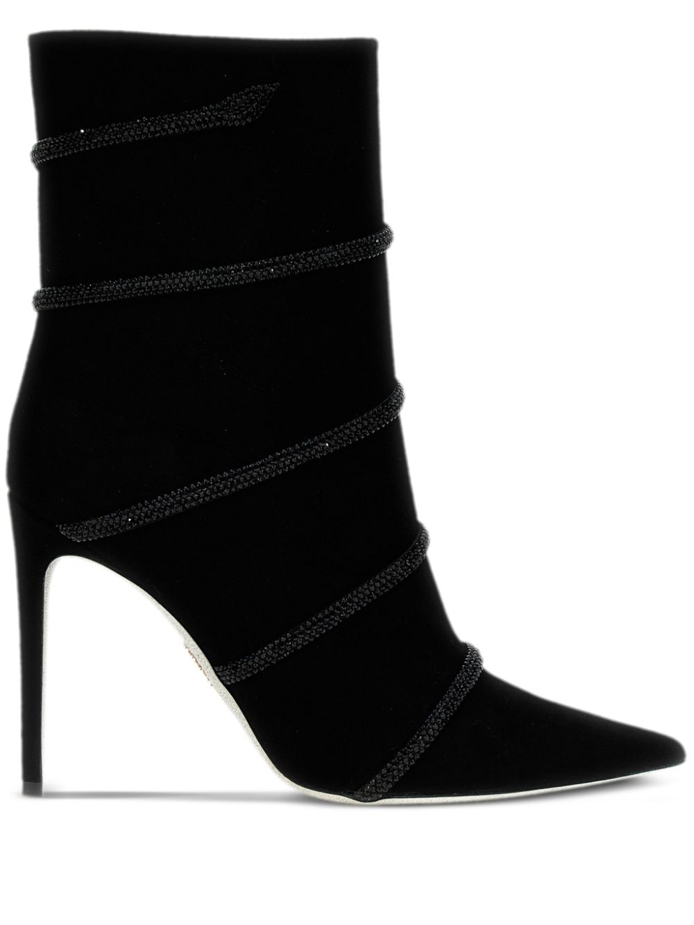 René Caovilla 105mm ankle boots