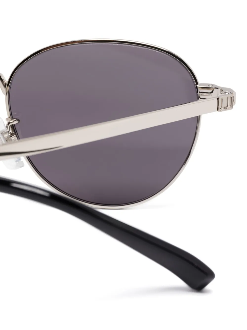 Dunhill Zonnebril met rond montuur Grijs
