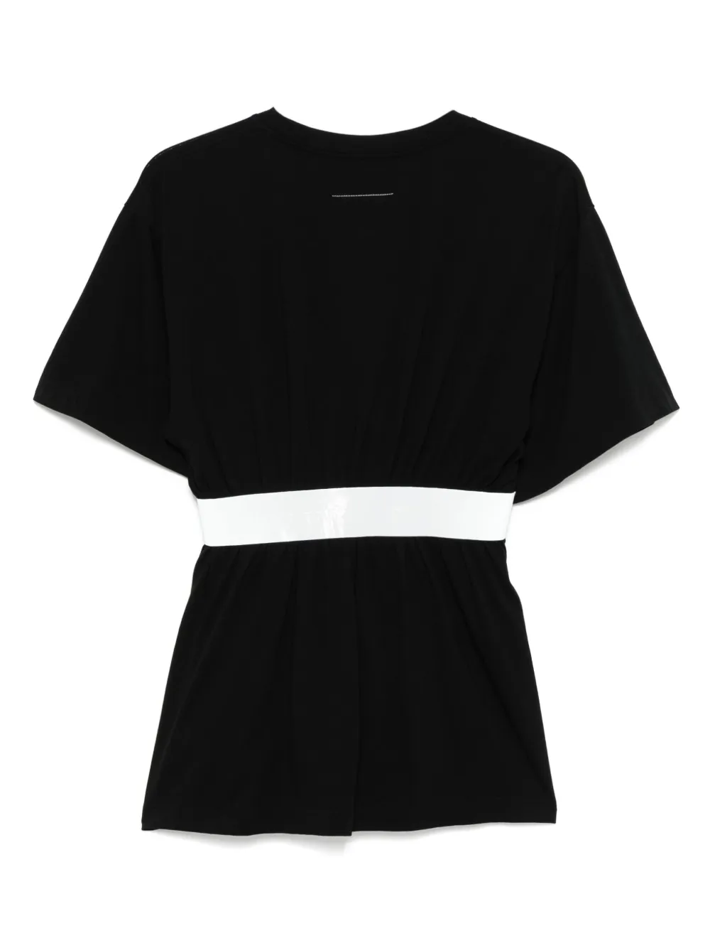MM6 Maison Margiela T-shirt verfraaid met band Zwart