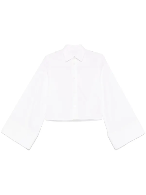 MM6 Maison Margiela クロップド シャツ | ホワイト | FARFETCH JP