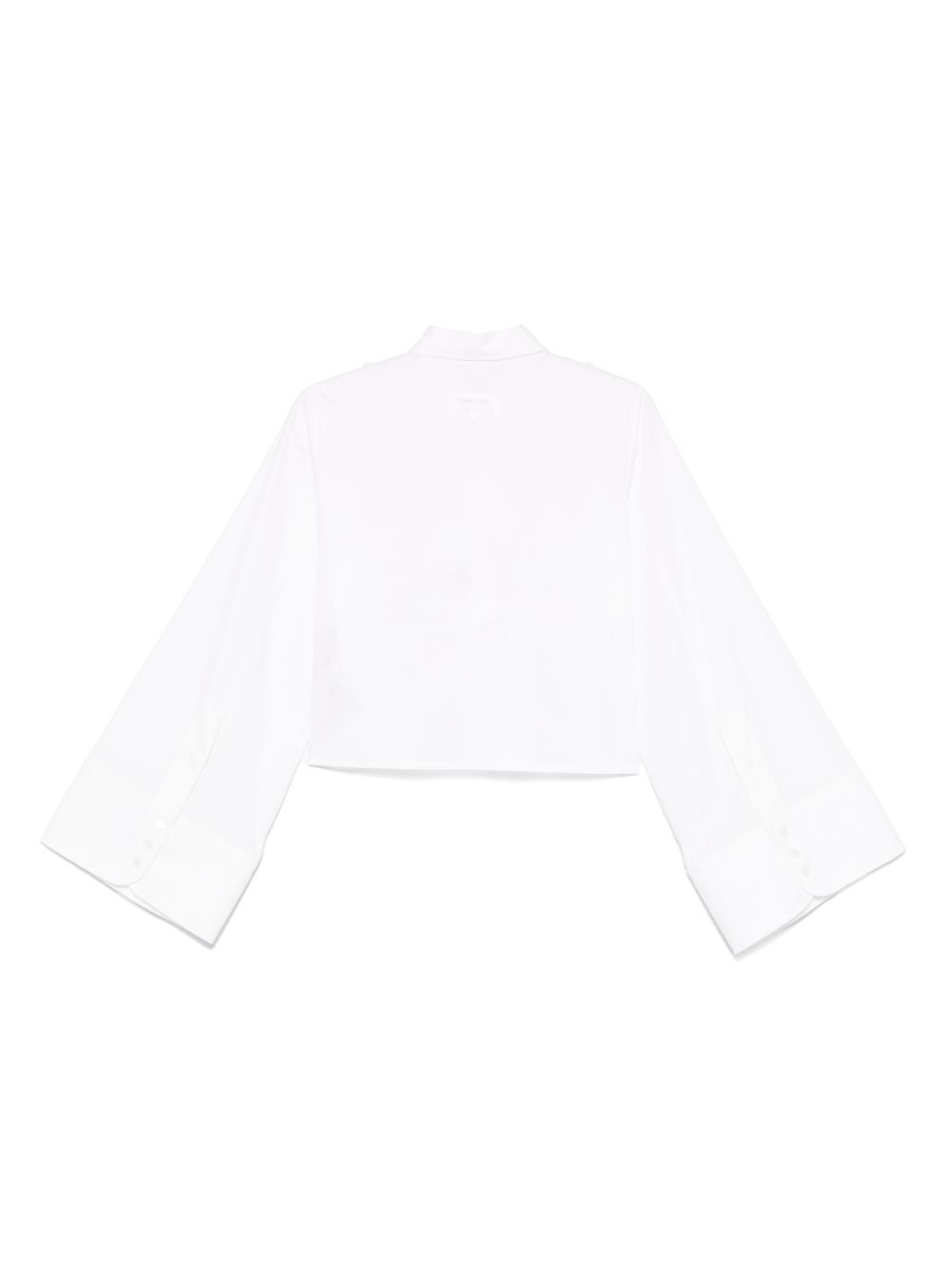 MM6 Maison Margiela Cropped blouse - Wit