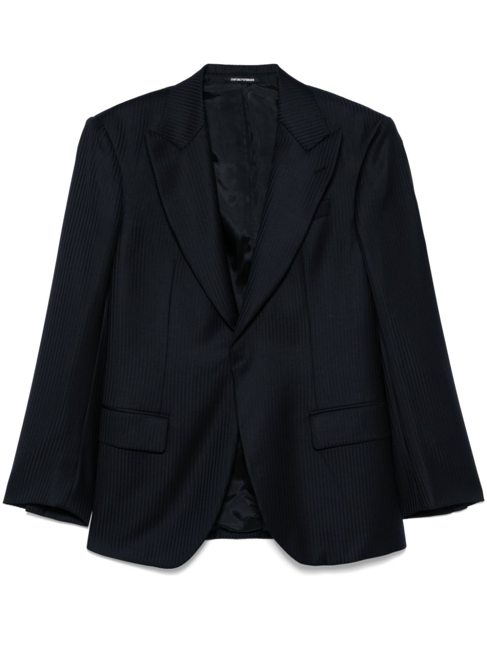 Emporio Armani Gestreepte blazer Blauw