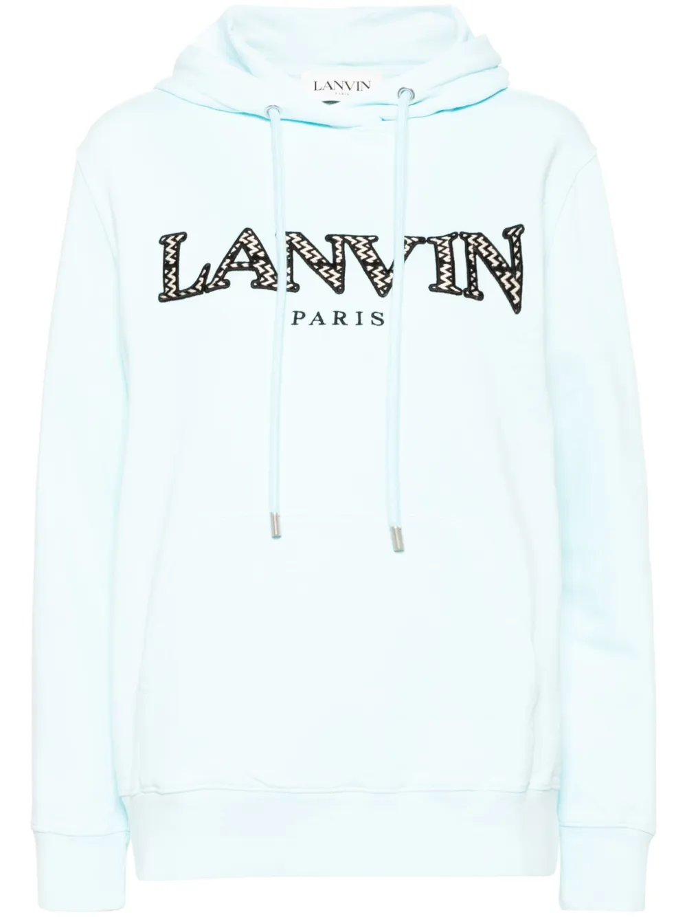 Lanvin Hoodie met logoprint Blauw