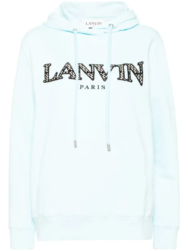 Lanvin ロゴ パーカー | ブルー | FARFETCH JP