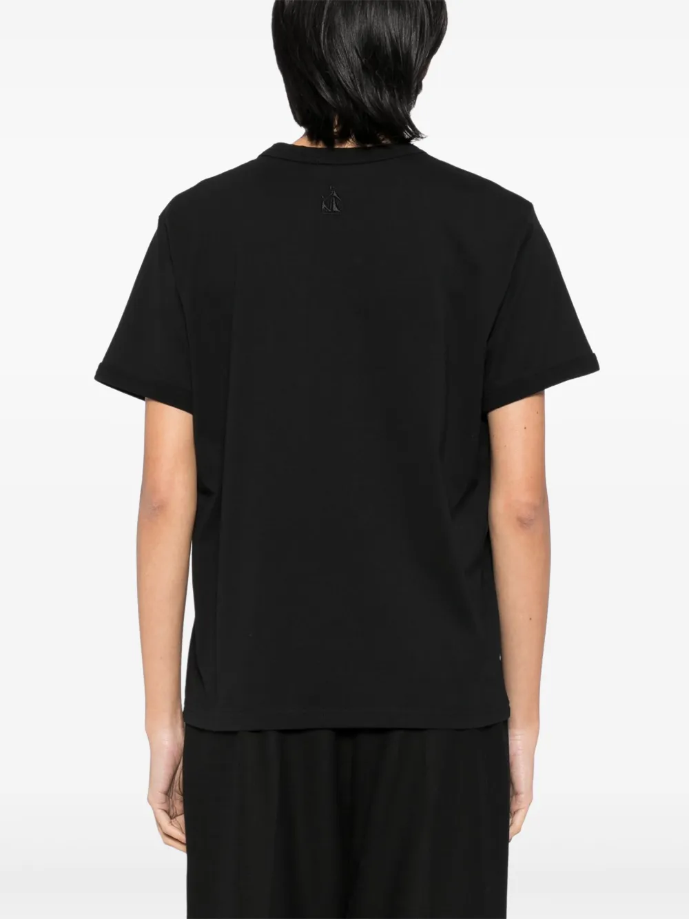 Lanvin T-shirt met logo Zwart