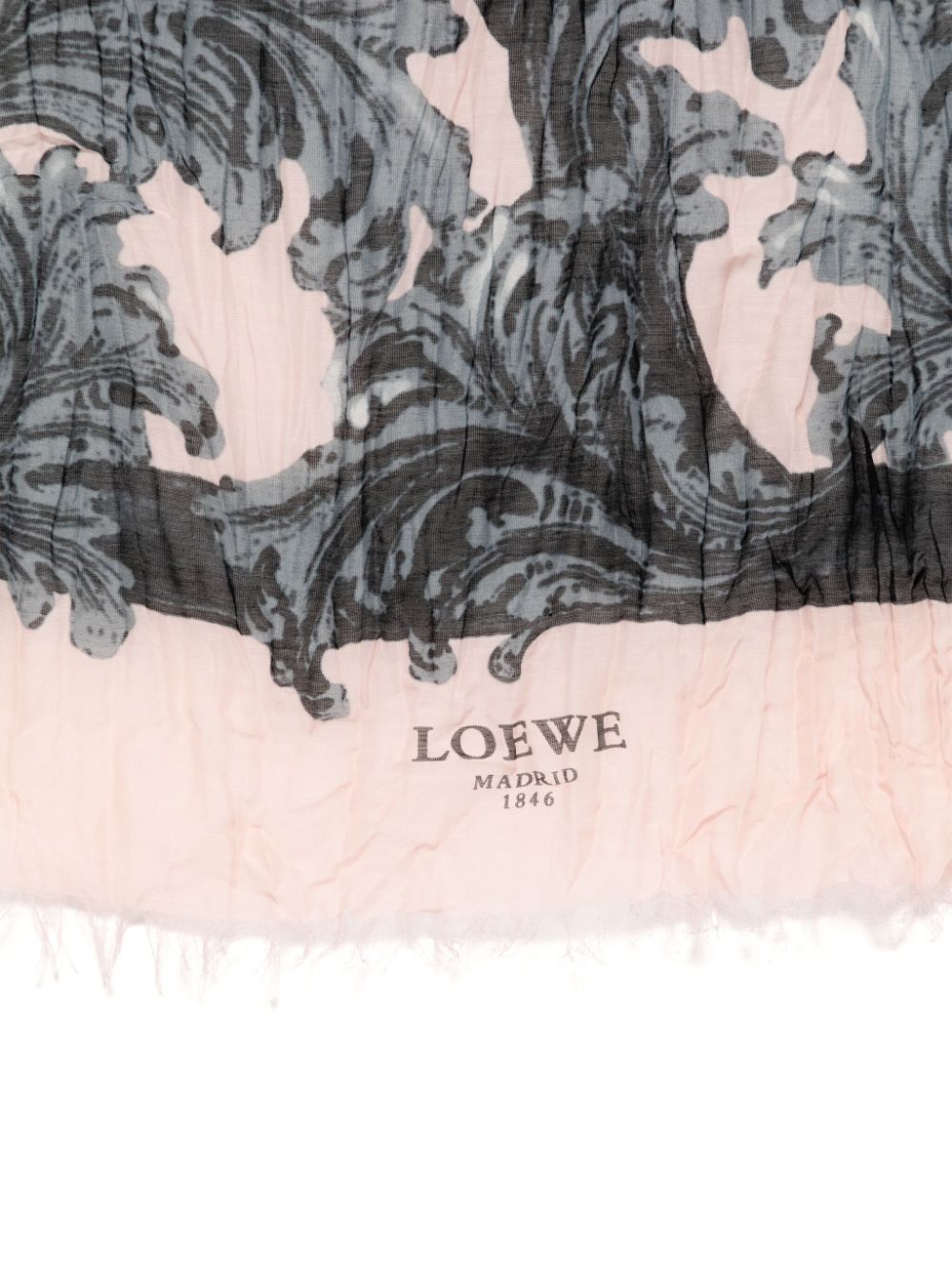 Loewe Pre-Owned Sjaal met grafische print - Roze