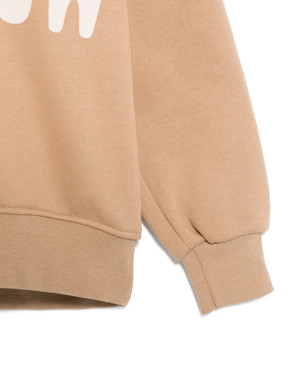 Barrow kids Hoodie met logoprint Bruin