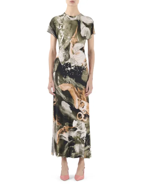 Robe mi-longue à motif abstrait - Jason Wu Collection - Modalova