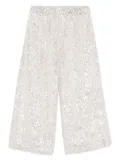 Andorine sequined wide-leg trousers - Neutrals