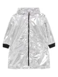 Andorine metallic-effect coat - Silver