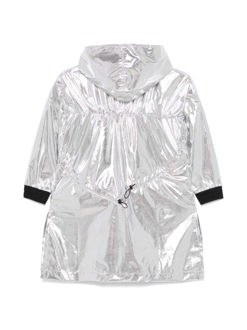 Andorine metallic-effect coat - Silver