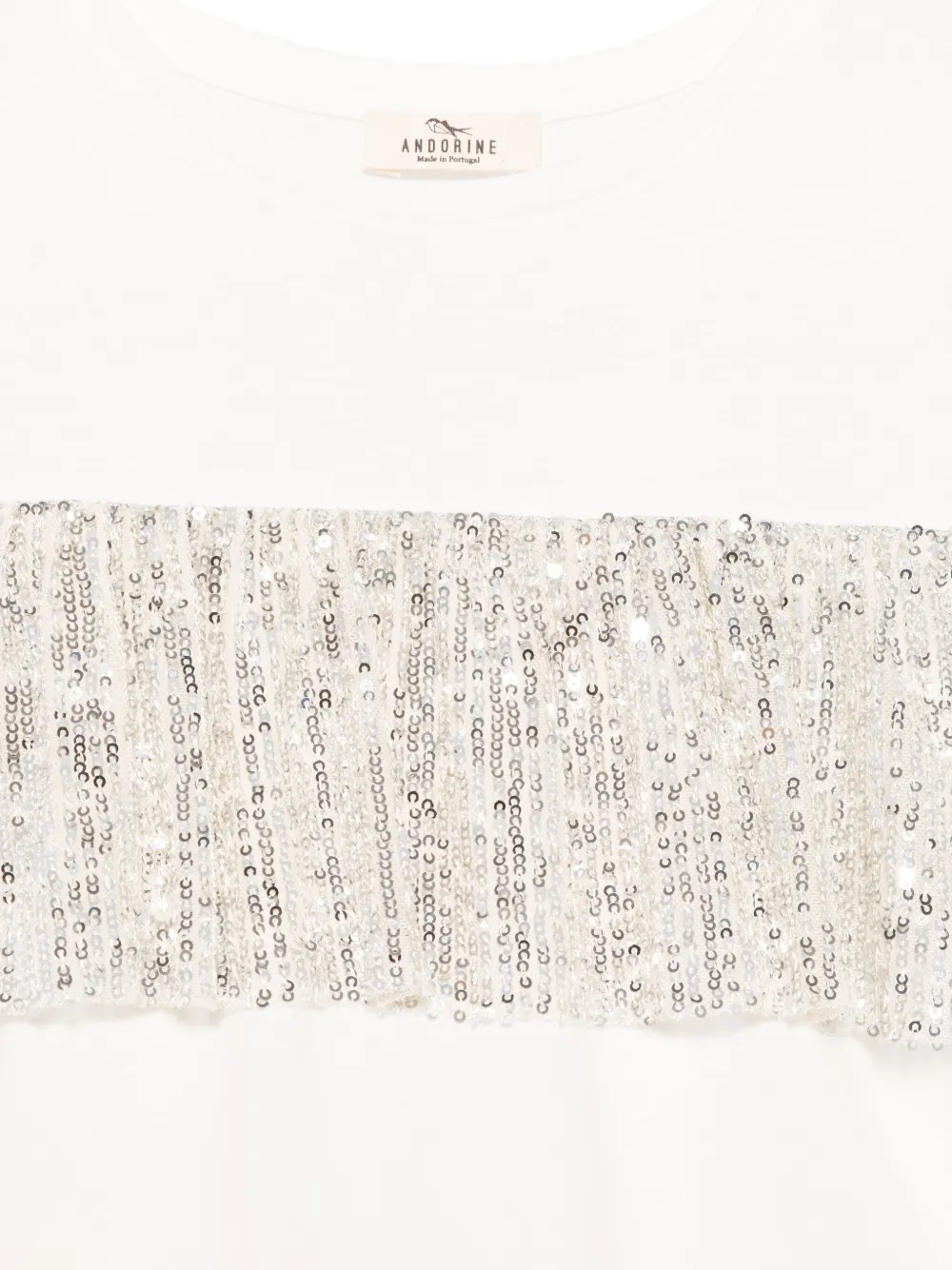Andorine Sequin-embellished Top In 白色