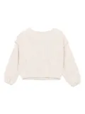 Andorine floral-jacquard top - Neutrals