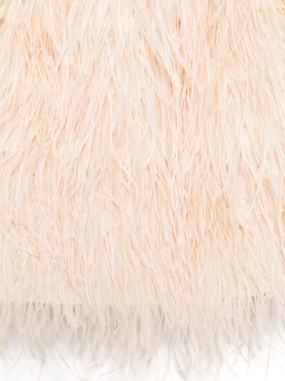 Andorine Rok verfraaid met veren Beige