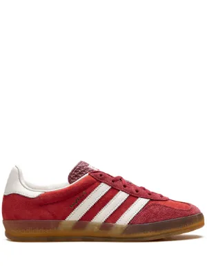 Adidas Gazelle Indoor "Scarlet/Cloud White" Sneakers | Red | FARFETCH Adidas Gazelle Indoor "Scarlet/Cloud White" Sneakers | Red | FARFETCH