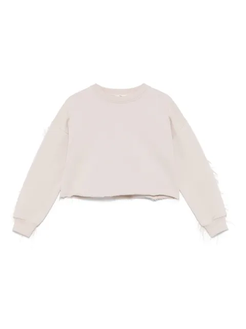 Andorine feather-trim sweatshirt