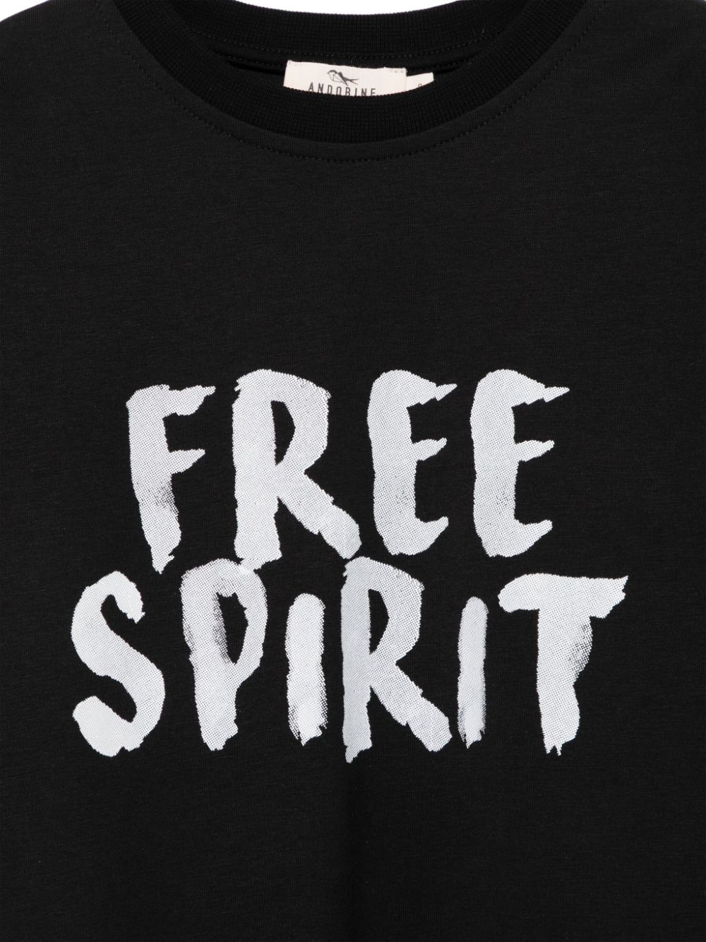 Andorine Free Spirit T-shirt Zwart