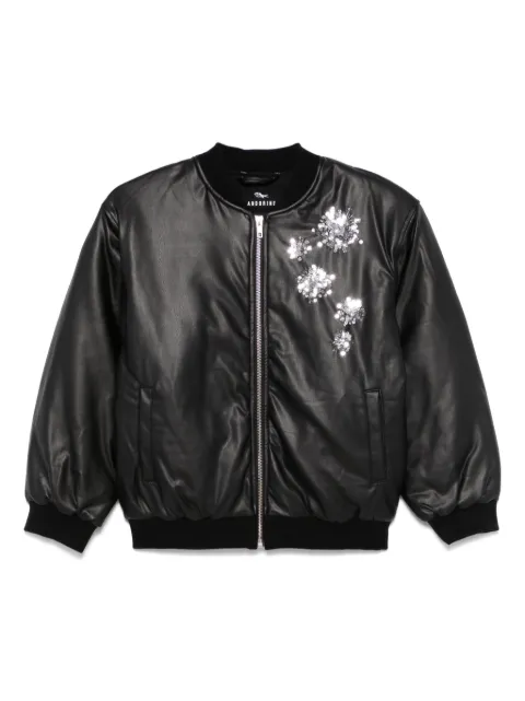 Andorine sequin-embellished bomber jacket