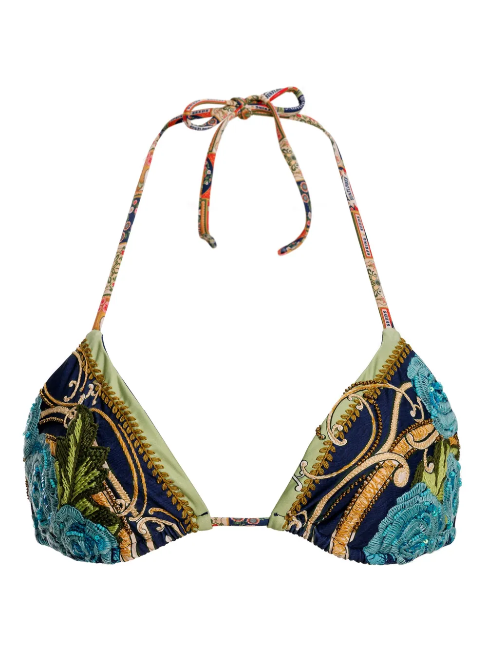 Agua Bendita Top bikini Lolita - Blu